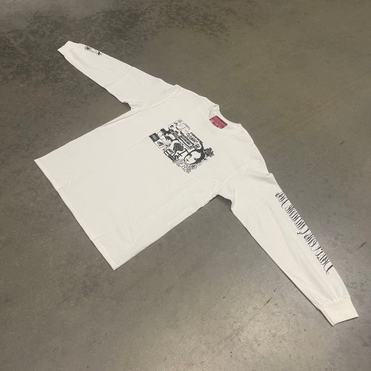 LONGSLEEVE "243COLLAGE" BLANC